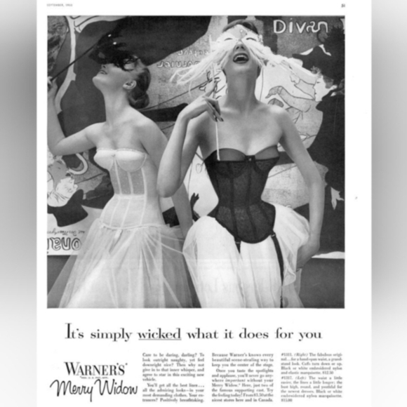 Merry Widow 60s Vintage White Corset Bustier Over Bust Longline Backless Bra 36B - Picture 11 of 11